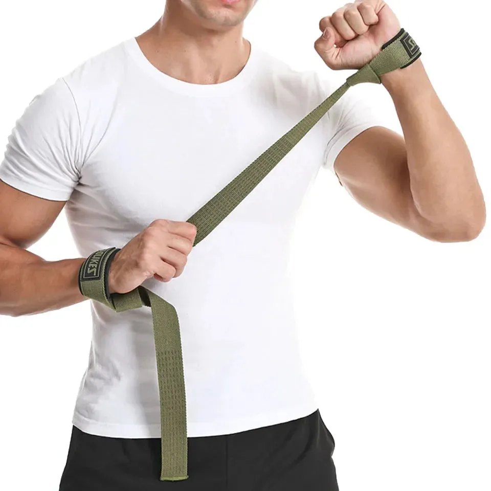 Adjustable Non Slip Wrist Straps For Weightlifting Strength Training Support