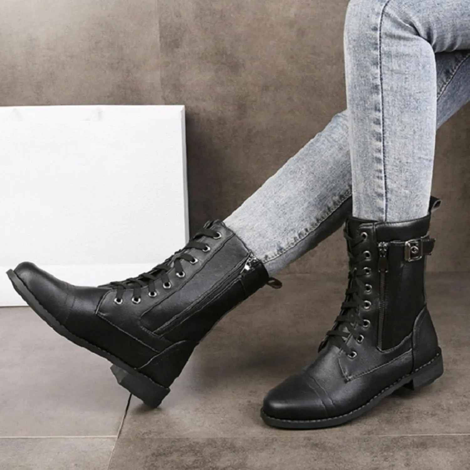 Boots for Women Ankle Women's Booties Wide Width Short Boots for Women Low Heel Bootie Heels for Women Closed Toe Indoor and Outdoor Lug Sole Low Heel Chelsea Fashion