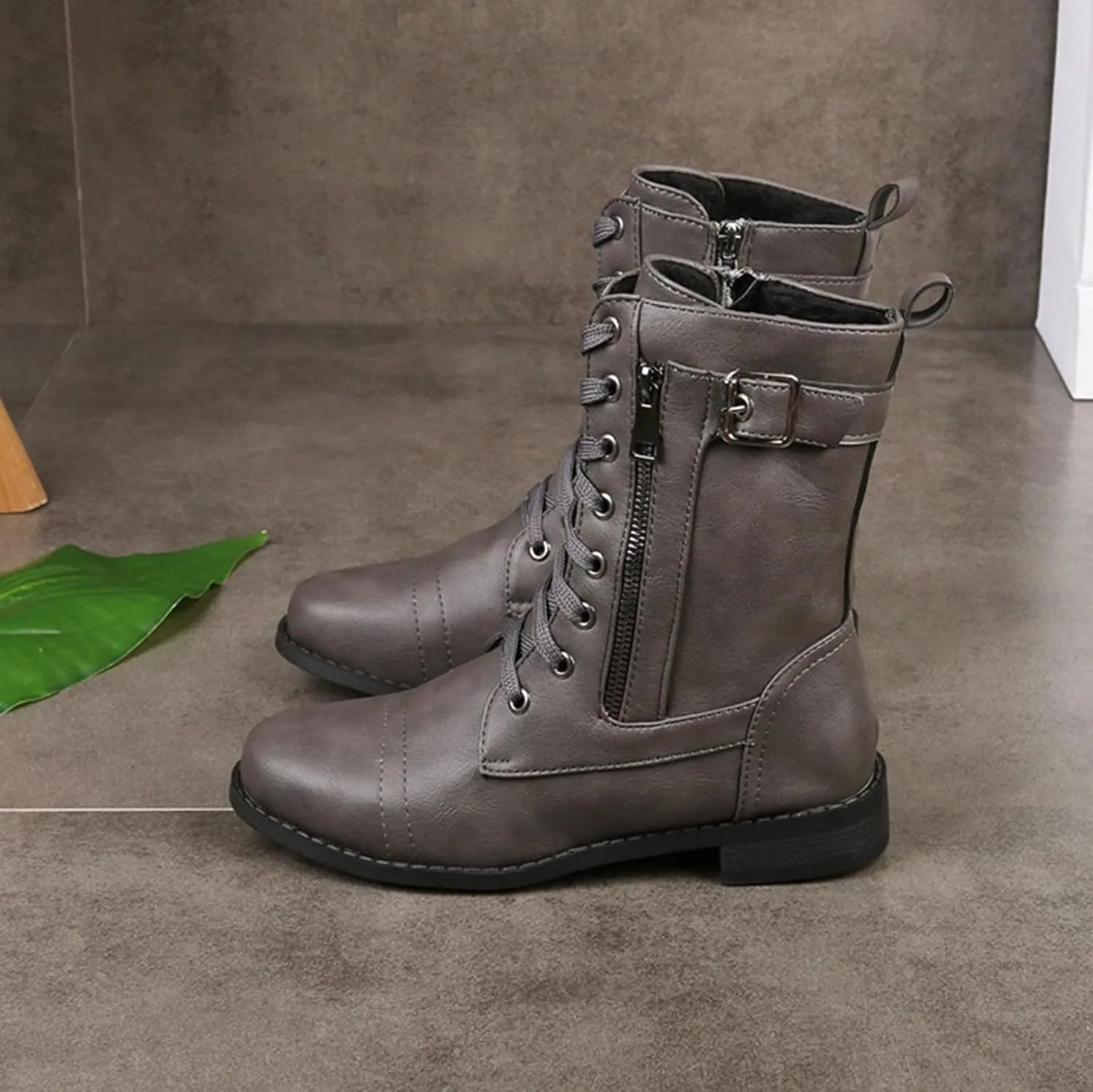 Boots for Women Ankle Women's Booties Wide Width Short Boots for Women Low Heel Bootie Heels for Women Closed Toe Indoor and Outdoor Lug Sole Low Heel Chelsea Fashion