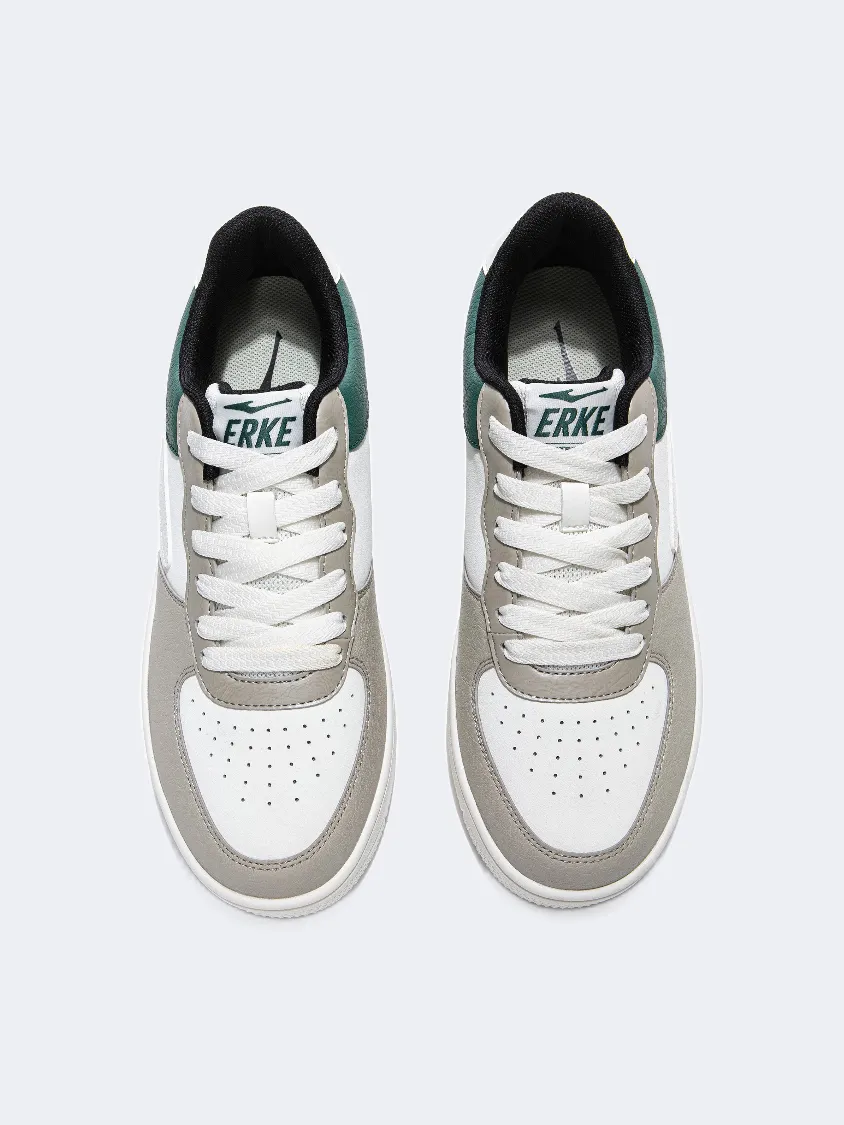Erke Skateboard Men Lifestyle Sneaker White/Grey/Green