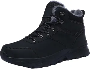 Men Work Boots Waterproof Hiking Sneakers Women's Slip On Warm Women Safety Shoes Non-Slip Outdoor Booties Waterproof Breathable Lightweight Hike Grounded Footwear
