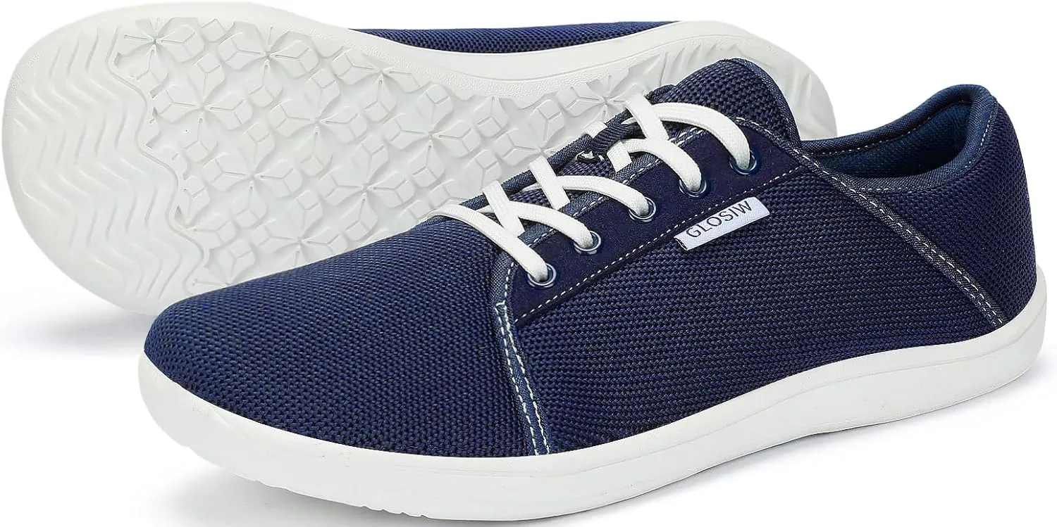 Men's Minimalist Barefoot Shoes Wide Toe Box Casual Walking Shoes Zero Drop Sole Gym Workout Shoes