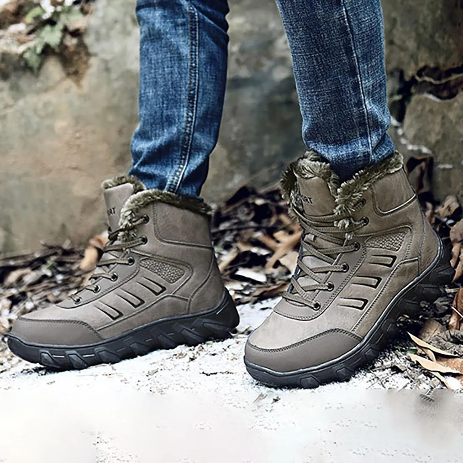 Mens Work Boots Steel Toe Hiking Sneakers Ankle Ladies Women Workout Shoes Non Slip Non Slip Shoes Food Service Waterproof Hike Grounded Footwear