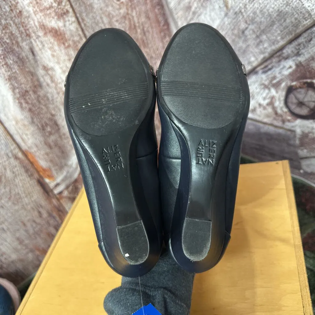 NATURALIZER NAVY HUGHES WEDGE SIZE 8W TCC
