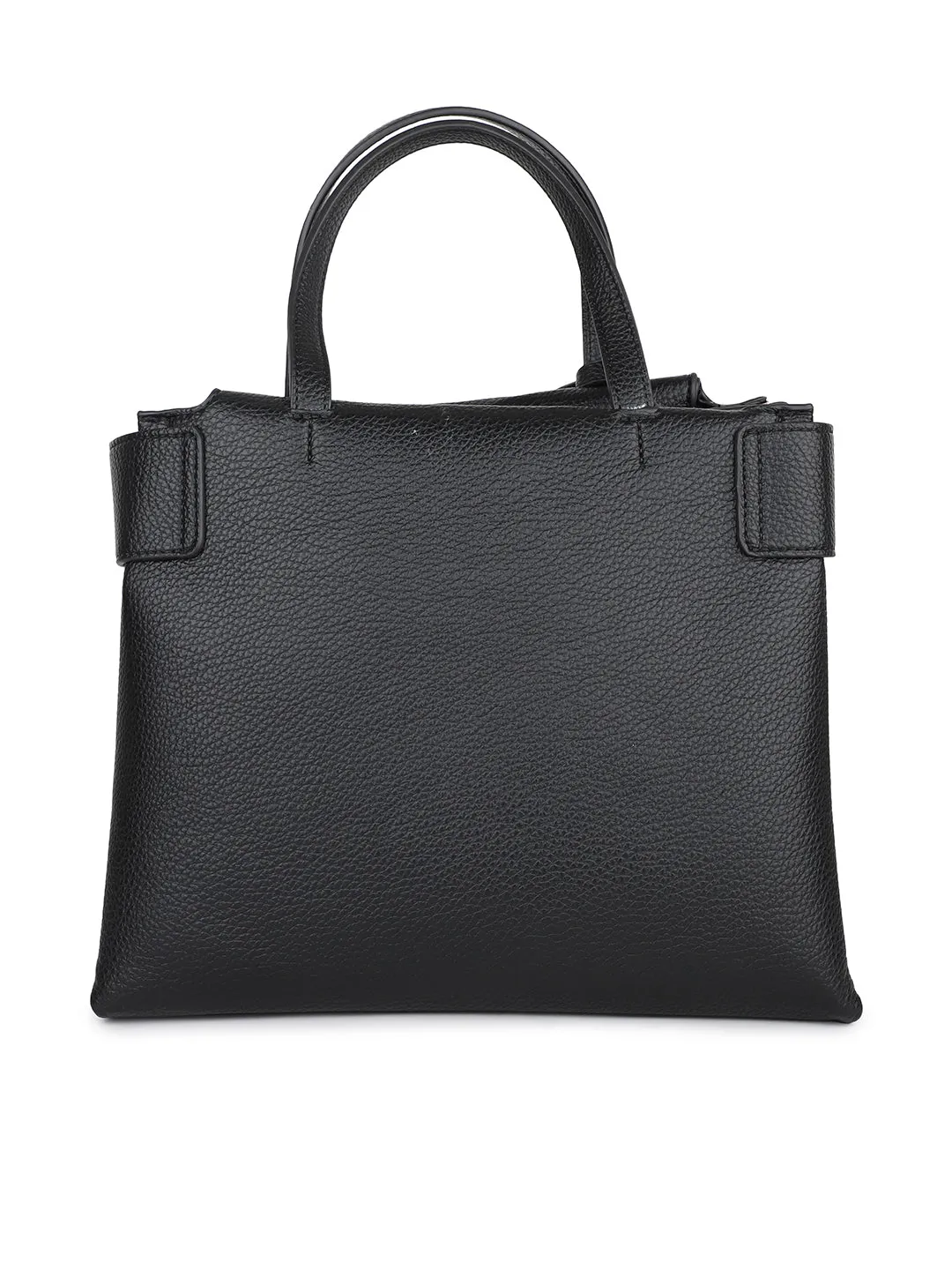 Women Black Structured Shoulder Bag